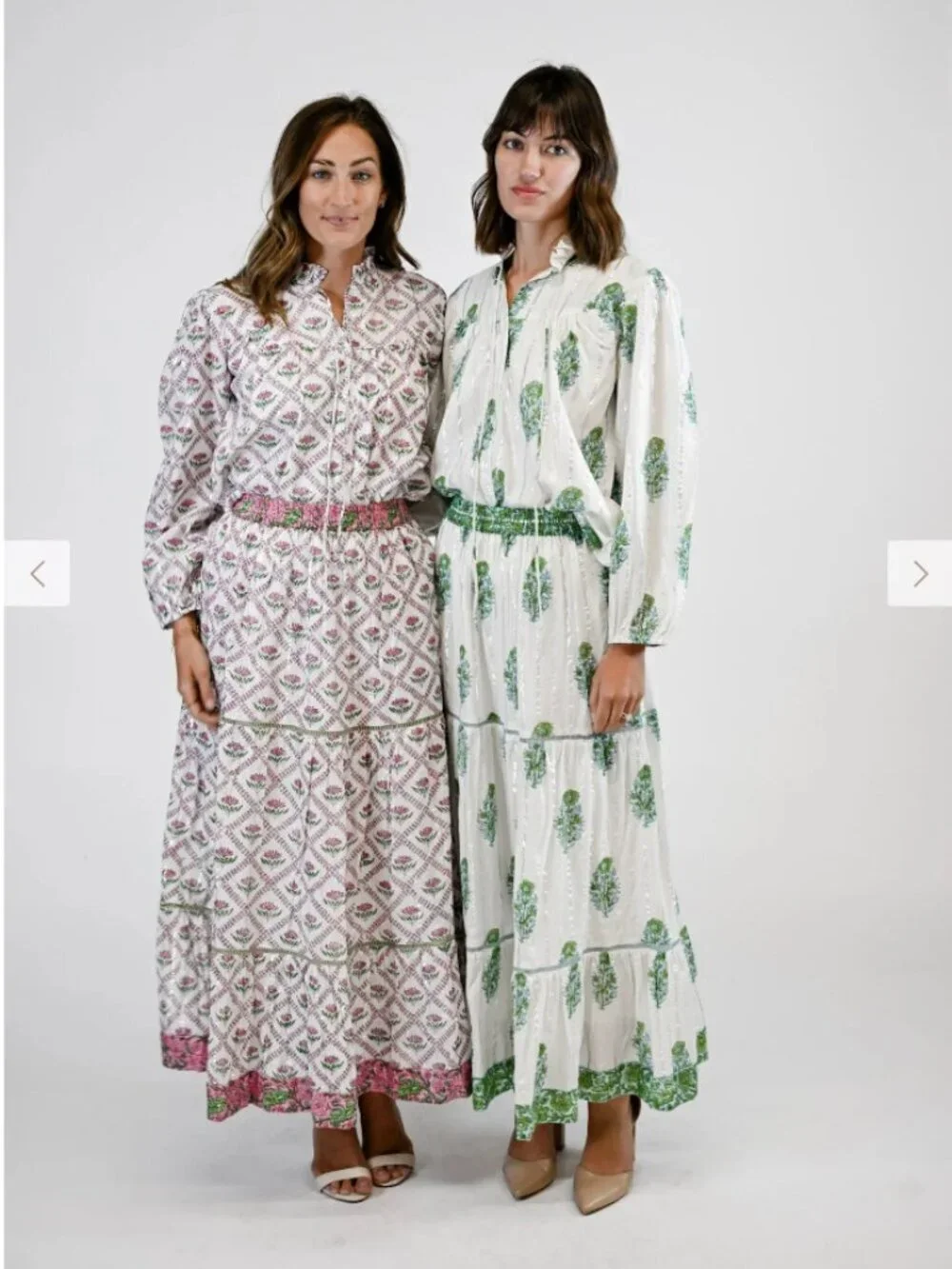 CLARA Olive Green Floral Maxi Skirt - Picture 2 of 15